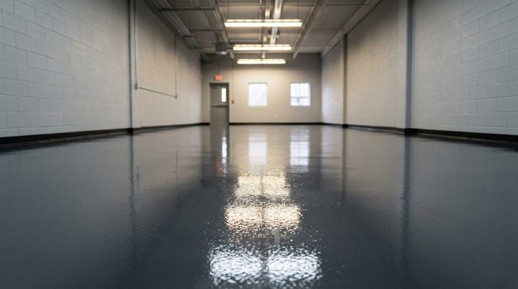 Commercial industrial polyaspartic epoxy floor coating warehouse Phoenix Arizona